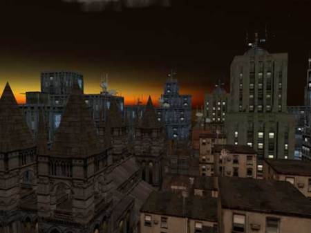 The rooftops of Midian City